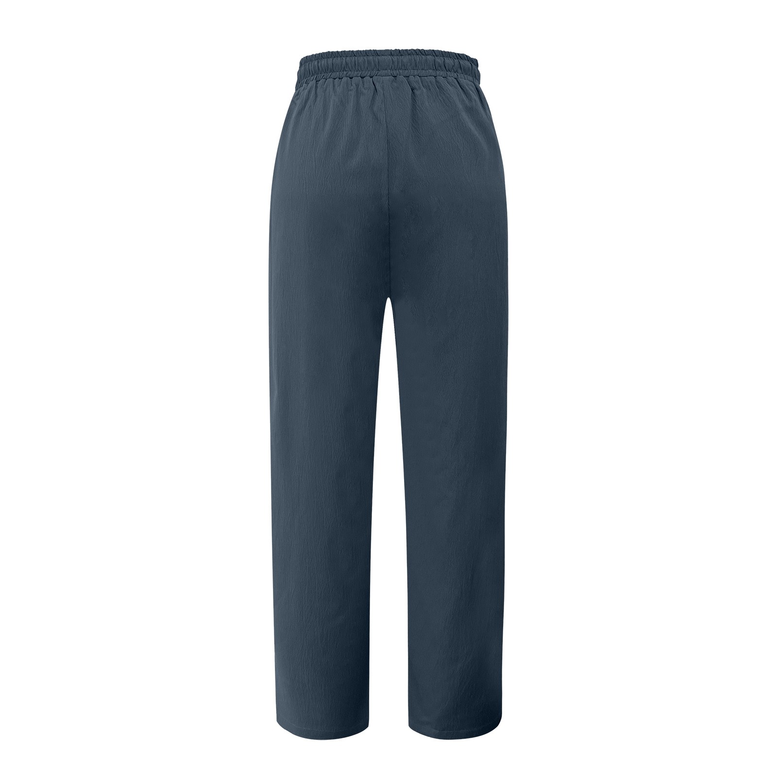 thumbnail image 5 of Pantalones cortos de lino de cintura alta y pierna ancha para mujer: pantalones boho palazzo informales para la playa, poliéster, cintura elástica, tallas S-XXXXXL., 5 of 5
